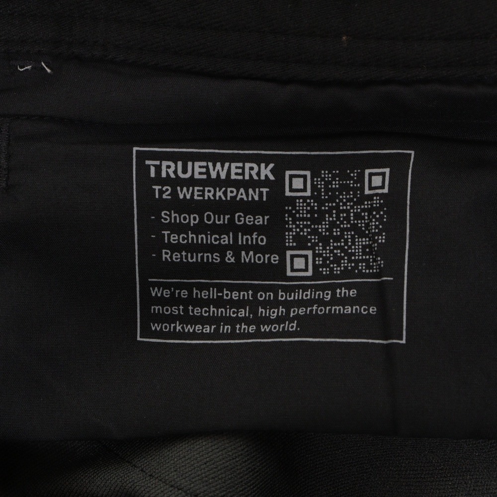 Truewerk T2 Werkpant Men 42x30 Cargo Work Pants Stretch Nylon Utility Black NWT - Picture 7 of 9